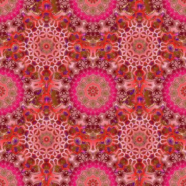 Retro dijital kağıt. Vektörsüz geometrik desenler. Eski dokular. Kartlar, davetiyeler, pembe ve kırmızı renklerde web tasarımı için dekoratif arkaplan.