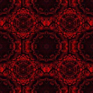 Grafiksel modern model. Kırmızı ve siyah doku. Arap tarzında soyut bir model. Kusursuz vektör arkaplanı.