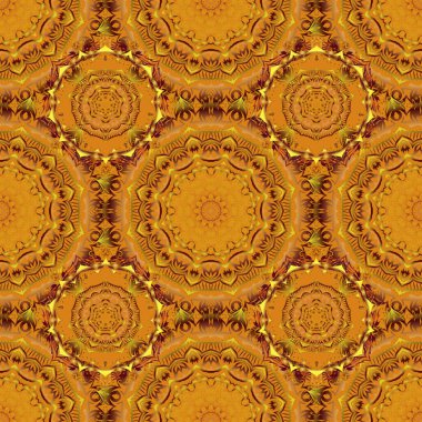 Vignette ve sınırlar veya dizayn şablonu için vektör sarı, turuncu ve kırmızı elementler. Lüks çerçeveler ve dekorasyon. Viktorya tarzı kusursuz desen.