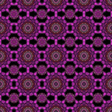 Çiçek süsü. Kusursuz bir arka plan. Renkli desenler antika.