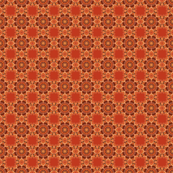 矢量橙色 粉红色和红色纹理 抽象几何图案 具有菱形和结点的样式化背景 几何无缝图案 — 图库矢量图片