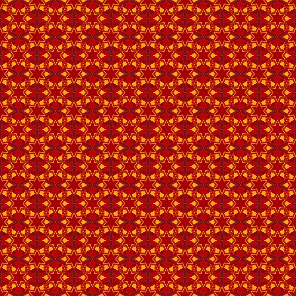 Abstrakte Geometrische Skizze Geometrisches Ornament Mit Gelben Roten Und Orangen — Stockvektor