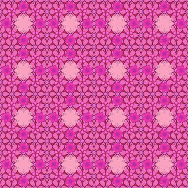 Geçmişi, tekstili, ambalaj kağıtları, tebrik kartları için. Raster illüstrasyonu. Kırmızı, pembe ve morumsu renklerde suluboya çiçekleri olan romantik, pürüzsüz bir desen..