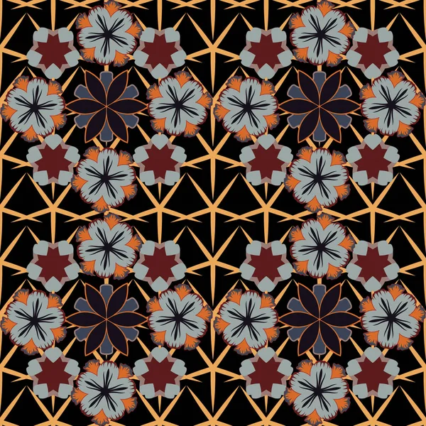 Dekorative Nahtlose Muster Ornamentale Muster Für Einladungen Grußkarten Verpackungen Verzierte — Stockvektor