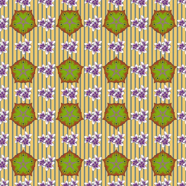 Patrón Floral Acuarela Colores Verde Violeta Vector Fondo Romántico Para — Archivo Imágenes Vectoriales