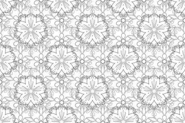 Yaratıcılığın için siyah ve beyaz unsurlu bir desen. Kusursuz, üçgen pullu, lüks bir baba..