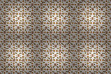 Yeşil, beyaz ve turuncu renklerde yumuşak, pürüzsüz, saf bir çiçek. Yapraklı eski püskü desenler, bahar mevsimi, renkli çiçek arkaplan izleri..