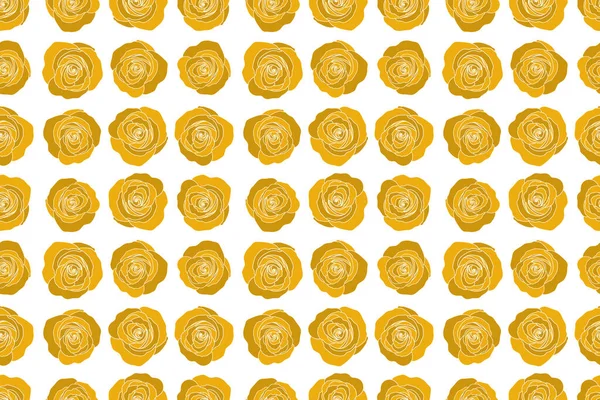 Streszczenie Żółty Angielski Róże Bezszwowy Wzór — Zdjęcie stockowe