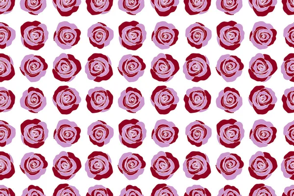 Schöne Rosenblüten Braunen Und Violetten Farben Auf Weißem Hintergrund Stilisierte — Stockfoto