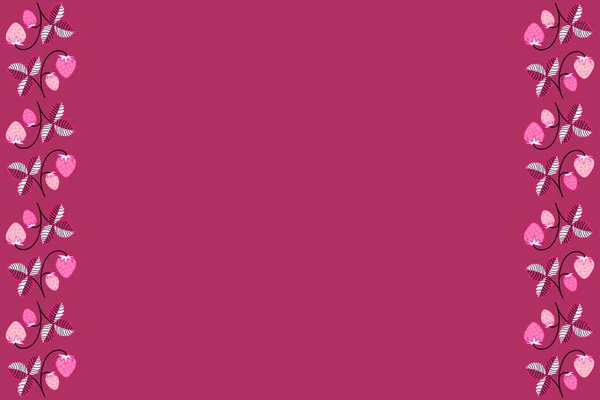 Modello Acquerello Senza Soluzione Continuità Verticale Astratto Bianco Rosa Magenta — Foto Stock