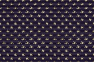 Raster dikişsiz çiçek deseni. Plumeria çiçekleri ve yaprakları bej, siyah ve gri renklerde..