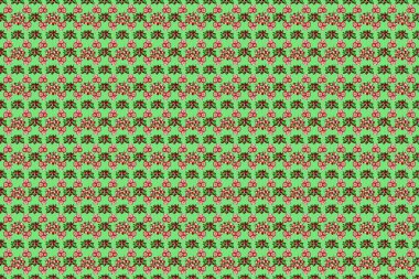 Renksiz çiçeksiz raster deseni.