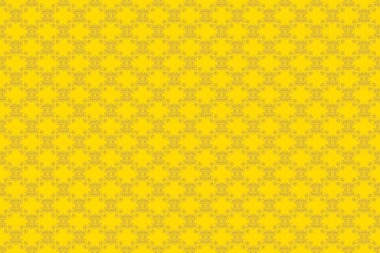 Altın ve sarı soyut süsleme deseni.