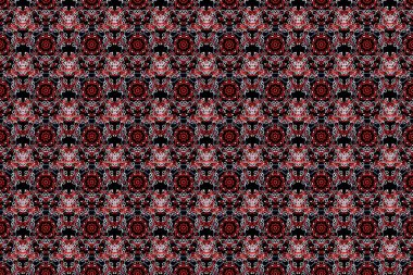 Raster Mutlu Noeller Sınırı siyah arka planda mavi, beyaz ve kırmızı renklerle.