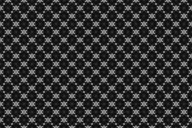 Düşük polyester desenli illüstrasyon. Soyut raster dokusu. Beyaz bir arka planda siyah, dikişsiz desen.