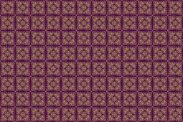 Glitter Background Raster Luxury Purple Background Golden Elements Golden Seamless — Stock Photo, Image