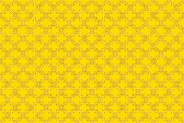 Patrón Ornamental Abstracto Dorado Amarillo — Foto de Stock