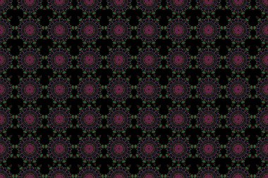 İple bağlanmış, yeşil, kırmızı ve mor renklerde balık ağı deseni. Raster duvar kağıdı.