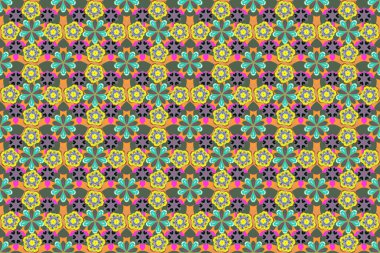 Renksiz çiçeksiz raster deseni.