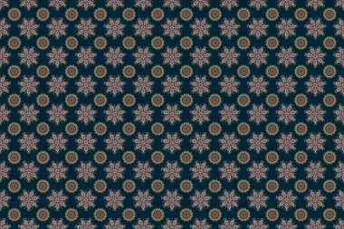 Ortaçağ kraliyet düzeni. Violet, pembe ve turuncu desenler doğum günü kartı, davetiye ya da afiş için uygun. Raster illüstrasyonu. Dekoratif simetri arabesk.