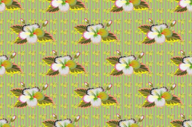 Renksiz çiçeksiz raster deseni.