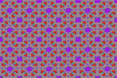 Renksiz çiçeksiz raster deseni.