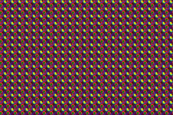 Цветовой бесшовный цветочный растровый узор
.