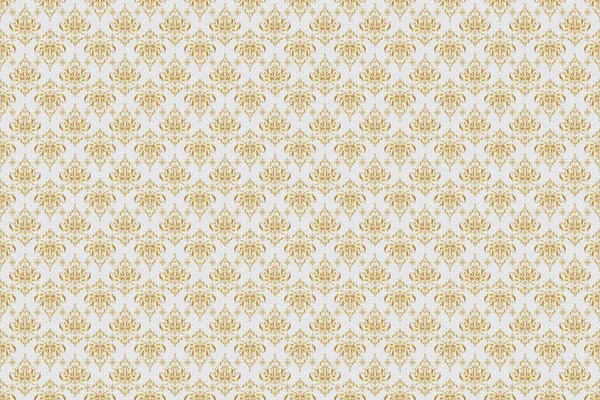 Seamless Pattern Gray Backdrop Traditional Indian Style Ornamental Floral Elements — Stock Photo, Image
