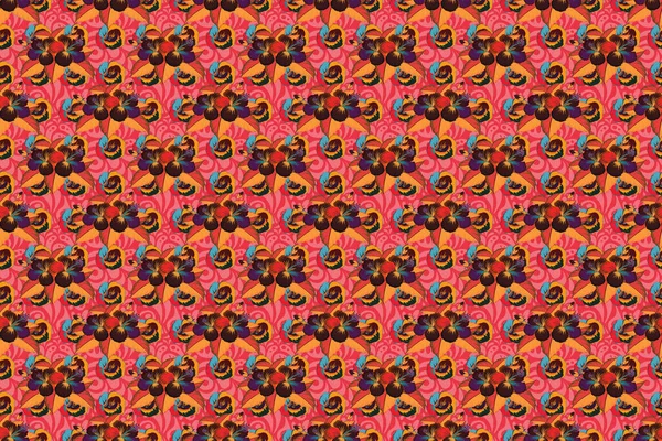 Абстрактный Классический Бесшовный Шаблон Винтажный Цветочный Орнамент — стоковое фото