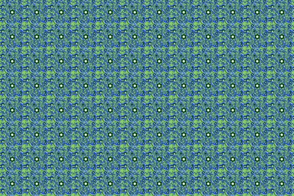 Raster Wallpaper Rope Seamless Tied Fishnet Damask Pattern Blue Green — Stock Photo, Image