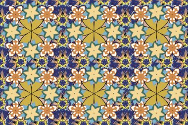 Bej, mor ve sarı pürüzsüz desen. Raster lüks karışık şablon.