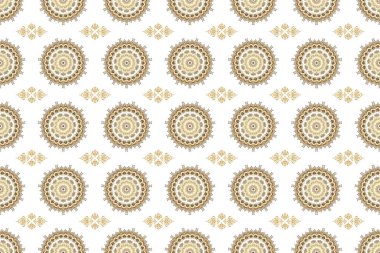 Beyaz arka planda altın bir doku. Altın süslemeli, pürüzsüz bir desen..