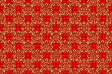 Davetiye şablonu için kırmızı ve altın renkli soyut altın arkaplan. Raster altın pürüzsüz desen.