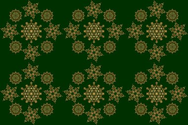 Parmak izi ya da dijital için kusursuz altın desen. Soyut raster dinamiği dalgalanan yüzey, hareket illüzyonu, yeşil arkaplanda eğrilik.