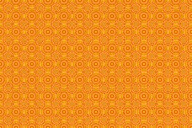 Grafiksel modern model. Arap tarzında soyut bir model. Turuncu, sarı ve siyah desenli. Kusursuz raster arkaplanı.