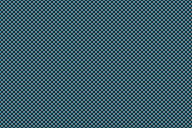 Kozmos çiçekli ipek eşarp mavi, kahverengi ve mor renklerde. El çizimi çiçek unsurları olan soyut, dikişsiz raster deseni. Sonbahar renkleri. 1950-1960 motifleri. Retro tekstil tasarım koleksiyonu.