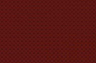 Raster illüstrasyonu. Şatafatlı klasik süs, duvar kağıtları, baskı, tekstil veya kumaş için kraliyet Victoria dönemi dokusu. Barok klasik çiçek desenli kırmızı renklerde, pürüzsüz desen..