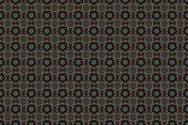 Abstract pattern in Arabian style. Graphic modern pattern. Multicolor texture. Seamless raster background.