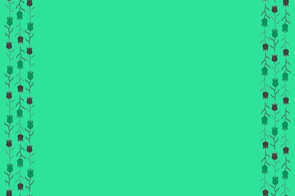 Prachtige Tulp Blauwe Groene Grijze Kleuren Met Kopieerruimte Plaats Voor — Stockfoto