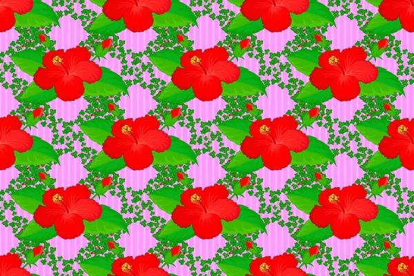 Arabesque Vintage Abstract Raster Bloemen Naadloos Patroon Een Roze Achtergrond — Stockfoto
