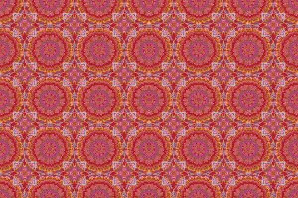 Tapeta Barokowe Bezszwowe Tło Rastrowe Kolorze Fioletowym Pomarańczowym Różowym Wzór — Zdjęcie stockowe