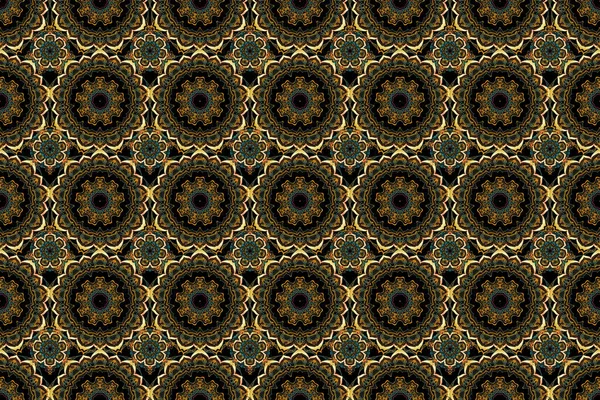 Fondo Pantalla Con Adorno Garabato Abstracto Barroco Medieval Floral Antiguo — Foto de Stock