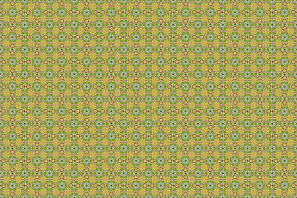 Motif Sans Couture Dans Les Couleurs Rose Jaune Vert Avec — Photo