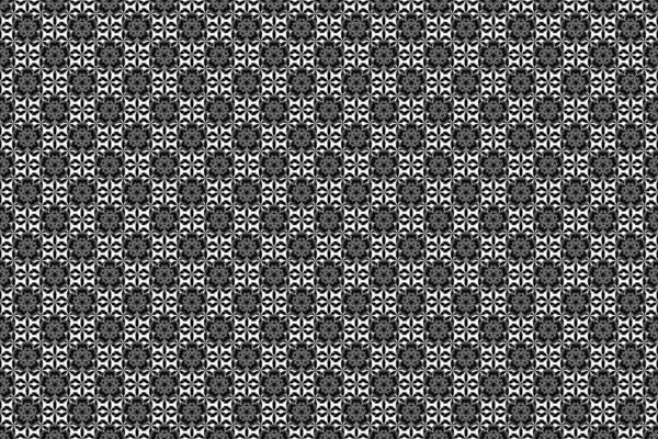 Sterne Nahtlose Muster Schwarz Weißen Farben Symbol Für Urlaub Abstraktes — Stockfoto