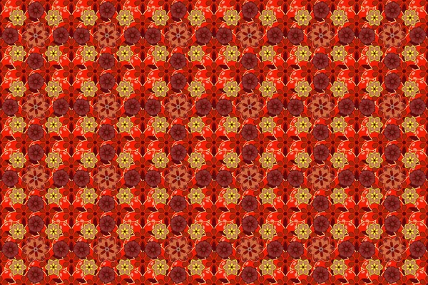 Modern Flower Pattern Royal Flower Seamless Floral Ornament Colored Orient — Stock Photo, Image