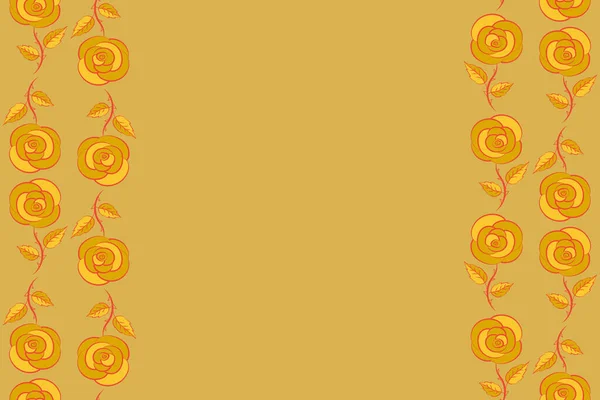 Illustrazione Dipinta Mano Colori Arancio Rosso Giallo Con Spazio Copia — Foto Stock