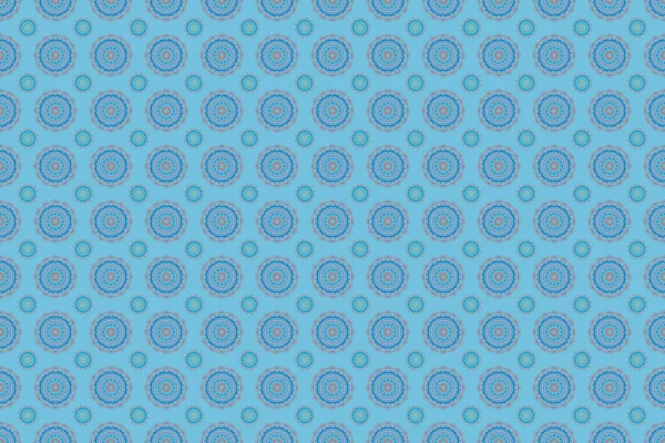 Multicolored Raster Print Blue Background Design Invitation Card Wallpaper Fabric — Stock Photo, Image