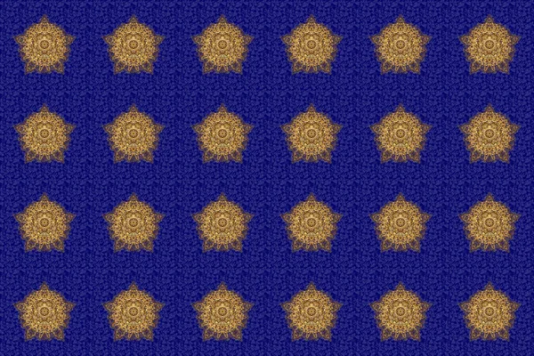 Raster Goud Monochroom Ontwerp Abstracte Mandala Heilige Geometrie Illustratie Driehoek — Stockfoto