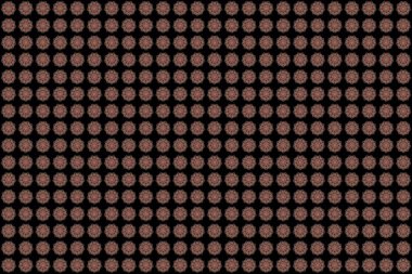 Doğulu tarzı. Damask Mandala menekşe, turuncu ve pembe renklerde. Kumaş, duvar kağıdı, arkaplan, ambalaj ve kitap kapakları için tasarım. Raster marka bir süs. El çizimi illüstrasyon.