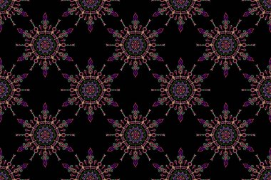 Tebrik kartı, sunum veya düğün davetiyeleri için soyut arabesk arkaplanı. Geleneksel raster gotik damask arka planı. Pembe, nötr ve menekşe arkaplansız çiçek süsleme deseni.